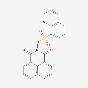 molecular formula C21H12N2O5S B4831057 (1,3-Dioxobenzo[de]isoquinolin-2-yl) quinoline-8-sulfonate 