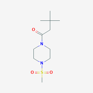 3,3-DIMETHYL-1-[4-(METHYLSULFONYL)PIPERAZINO]-1-BUTANONE