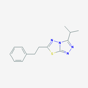 molecular formula C14H16N4S B483107 3-Isopropyl-6-(2-phenylethyl)[1,2,4]triazolo[3,4-b][1,3,4]thiadiazole CAS No. 876888-83-4
