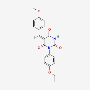 1-(4-ethoxyphenyl)-5-(4-methoxybenzylidene)-2,4,6(1H,3H,5H)-pyrimidinetrione