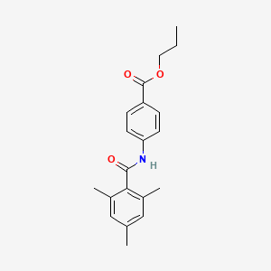 molecular formula C20H23NO3 B4831116 propyl 4-[(mesitylcarbonyl)amino]benzoate 