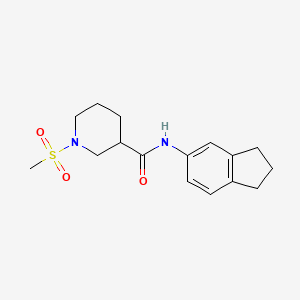 N~3~-(2,3-DIHYDRO-1H-INDEN-5-YL)-1-(METHYLSULFONYL)-3-PIPERIDINECARBOXAMIDE