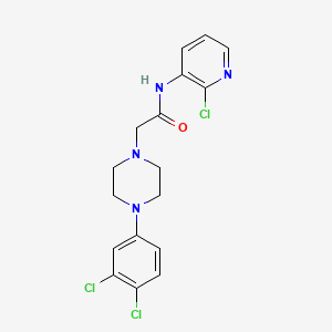 molecular formula C17H17Cl3N4O B4831146 N-(2-chloro-3-pyridinyl)-2-[4-(3,4-dichlorophenyl)-1-piperazinyl]acetamide 