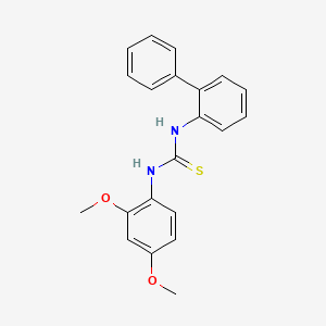 molecular formula C21H20N2O2S B4831156 N-2-biphenylyl-N'-(2,4-dimethoxyphenyl)thiourea 