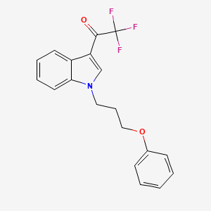 2,2,2-Trifluoro-1-[1-(3-phenoxypropyl)indol-3-yl]ethanone