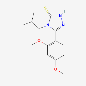 molecular formula C14H19N3O2S B4831218 5-(2,4-dimethoxyphenyl)-4-isobutyl-4H-1,2,4-triazole-3-thiol 