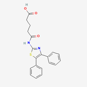 5-[(4,5-diphenyl-1,3-thiazol-2-yl)amino]-5-oxopentanoic acid