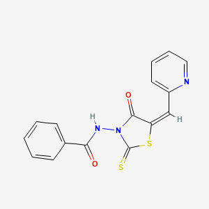 N-(4-Oxo-5-(2-pyridinylmethylene)-2-thioxo-1,3-thiazolidin-3-YL)benzamide