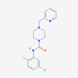 N-(5-CHLORO-2-METHYLPHENYL)-4-[(PYRIDIN-2-YL)METHYL]PIPERAZINE-1-CARBOXAMIDE