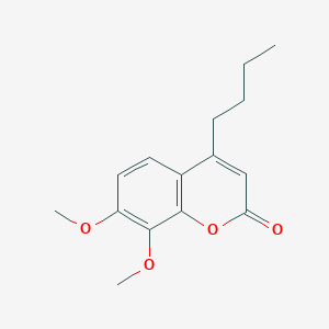 molecular formula C15H18O4 B4831284 4-butyl-7,8-dimethoxy-2H-chromen-2-one 