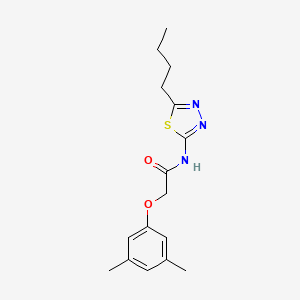 molecular formula C16H21N3O2S B4831285 N-(5-butyl-1,3,4-thiadiazol-2-yl)-2-(3,5-dimethylphenoxy)acetamide 