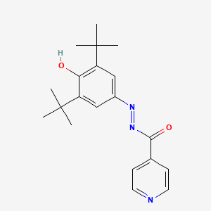 N'-(3,5-di-tert-butyl-4-oxo-2,5-cyclohexadien-1-ylidene)isonicotinohydrazide