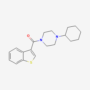 1-BENZOTHIOPHEN-3-YL(4-CYCLOHEXYLPIPERAZINO)METHANONE