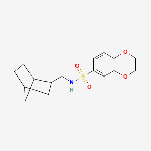 molecular formula C16H21NO4S B4831341 N-(bicyclo[2.2.1]hept-2-ylmethyl)-2,3-dihydro-1,4-benzodioxine-6-sulfonamide 