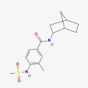 N-bicyclo[2.2.1]hept-2-yl-3-methyl-4-[(methylsulfonyl)amino]benzamide