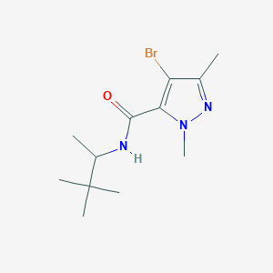 4-bromo-1,3-dimethyl-N-(1,2,2-trimethylpropyl)-1H-pyrazole-5-carboxamide