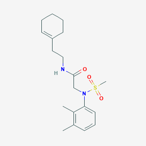 N~1~-[2-(1-cyclohexen-1-yl)ethyl]-N~2~-(2,3-dimethylphenyl)-N~2~-(methylsulfonyl)glycinamide