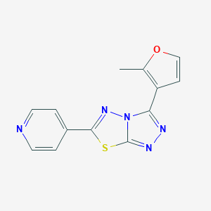 molecular formula C13H9N5OS B483156 3-(2-Methyl-3-furyl)-6-(4-pyridinyl)[1,2,4]triazolo[3,4-b][1,3,4]thiadiazole CAS No. 882645-01-4