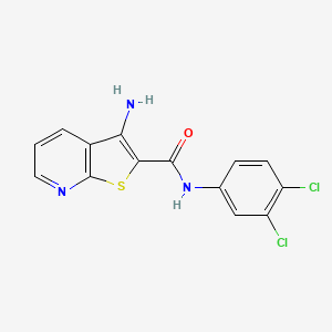 3-amino-N-(3,4-dichlorophenyl)thieno[2,3-b]pyridine-2-carboxamide