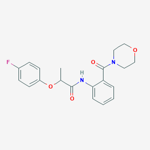 2-(4-fluorophenoxy)-N-[2-(4-morpholinylcarbonyl)phenyl]propanamide