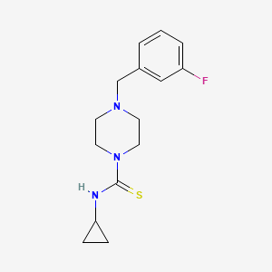 N-cyclopropyl-4-(3-fluorobenzyl)-1-piperazinecarbothioamide