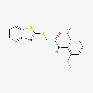 2-(1,3-benzothiazol-2-ylsulfanyl)-N-(2,6-diethylphenyl)acetamide