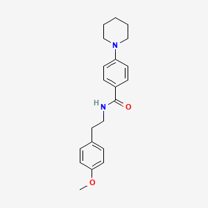 molecular formula C21H26N2O2 B4831692 N-[2-(4-methoxyphenyl)ethyl]-4-(1-piperidinyl)benzamide 