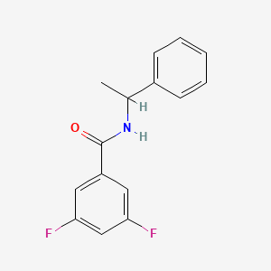 3,5-difluoro-N-(1-phenylethyl)benzamide