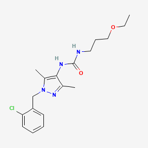 N-[1-(2-chlorobenzyl)-3,5-dimethyl-1H-pyrazol-4-yl]-N'-(3-ethoxypropyl)urea