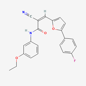 (Z)-2-cyano-N-(3-ethoxyphenyl)-3-[5-(4-fluorophenyl)furan-2-yl]prop-2-enamide