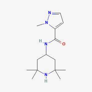 1-METHYL-N-(2,2,6,6-TETRAMETHYL-4-PIPERIDYL)-1H-PYRAZOLE-5-CARBOXAMIDE