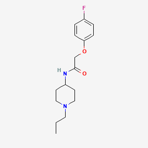 molecular formula C16H23FN2O2 B4831743 2-(4-fluorophenoxy)-N-(1-propylpiperidin-4-yl)acetamide 