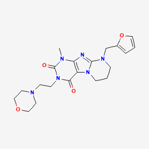 9-(furan-2-ylmethyl)-1-methyl-3-(2-morpholin-4-ylethyl)-7,8-dihydro-6H-purino[7,8-a]pyrimidine-2,4-dione