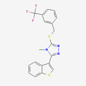 3-(1-benzothien-3-yl)-4-methyl-5-{[3-(trifluoromethyl)benzyl]thio}-4H-1,2,4-triazole