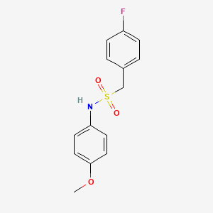 molecular formula C14H14FNO3S B4831875 1-(4-fluorophenyl)-N-(4-methoxyphenyl)methanesulfonamide 