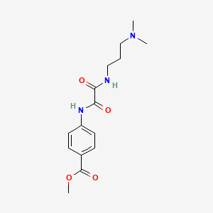molecular formula C15H21N3O4 B4831892 methyl 4-{[{[3-(dimethylamino)propyl]amino}(oxo)acetyl]amino}benzoate 