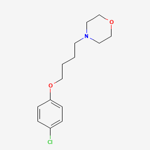 molecular formula C14H20ClNO2 B4831913 4-[4-(4-chlorophenoxy)butyl]morpholine 