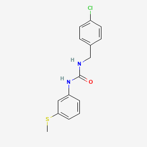 molecular formula C15H15ClN2OS B4831940 N-(4-chlorobenzyl)-N'-[3-(methylthio)phenyl]urea 