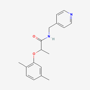 molecular formula C17H20N2O2 B4831970 2-(2,5-dimethylphenoxy)-N-(4-pyridinylmethyl)propanamide 