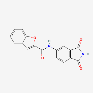 N-(1,3-dioxo-2,3-dihydro-1H-isoindol-5-yl)-1-benzofuran-2-carboxamide