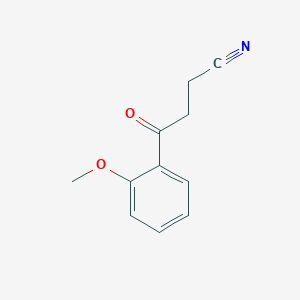 molecular formula C11H11NO2 B048320 4-(2-甲氧基苯基)-4-氧代丁腈 CAS No. 113522-19-3
