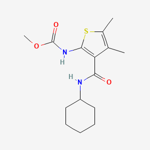 methyl {3-[(cyclohexylamino)carbonyl]-4,5-dimethyl-2-thienyl}carbamate