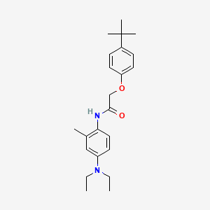 molecular formula C23H32N2O2 B4832100 2-(4-tert-butylphenoxy)-N-[4-(diethylamino)-2-methylphenyl]acetamide 