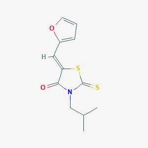 5-(2-furylmethylene)-3-isobutyl-2-thioxo-1,3-thiazolidin-4-one