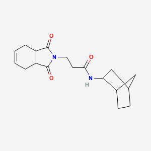 N-bicyclo[2.2.1]hept-2-yl-3-(1,3-dioxo-1,3,3a,4,7,7a-hexahydro-2H-isoindol-2-yl)propanamide