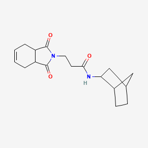 molecular formula C18H24N2O3 B4832141 N-bicyclo[2.2.1]hept-2-yl-3-(1,3-dioxo-1,3,3a,4,7,7a-hexahydro-2H-isoindol-2-yl)propanamide 