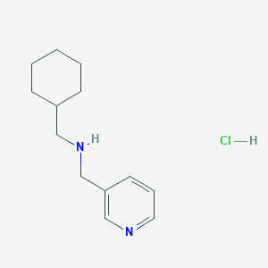 molecular formula C13H21ClN2 B4832193 (cyclohexylmethyl)(pyridin-3-ylmethyl)amine hydrochloride 