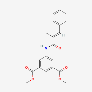 molecular formula C20H19NO5 B4832245 dimethyl 5-[(2-methyl-3-phenylacryloyl)amino]isophthalate 