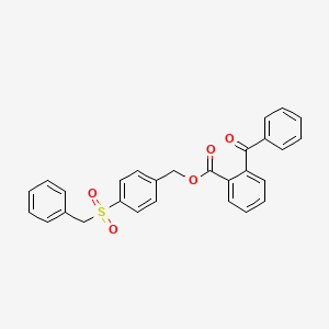 4-(benzylsulfonyl)benzyl 2-benzoylbenzoate