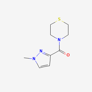 molecular formula C9H13N3OS B4832314 4-[(1-methyl-1H-pyrazol-3-yl)carbonyl]thiomorpholine 